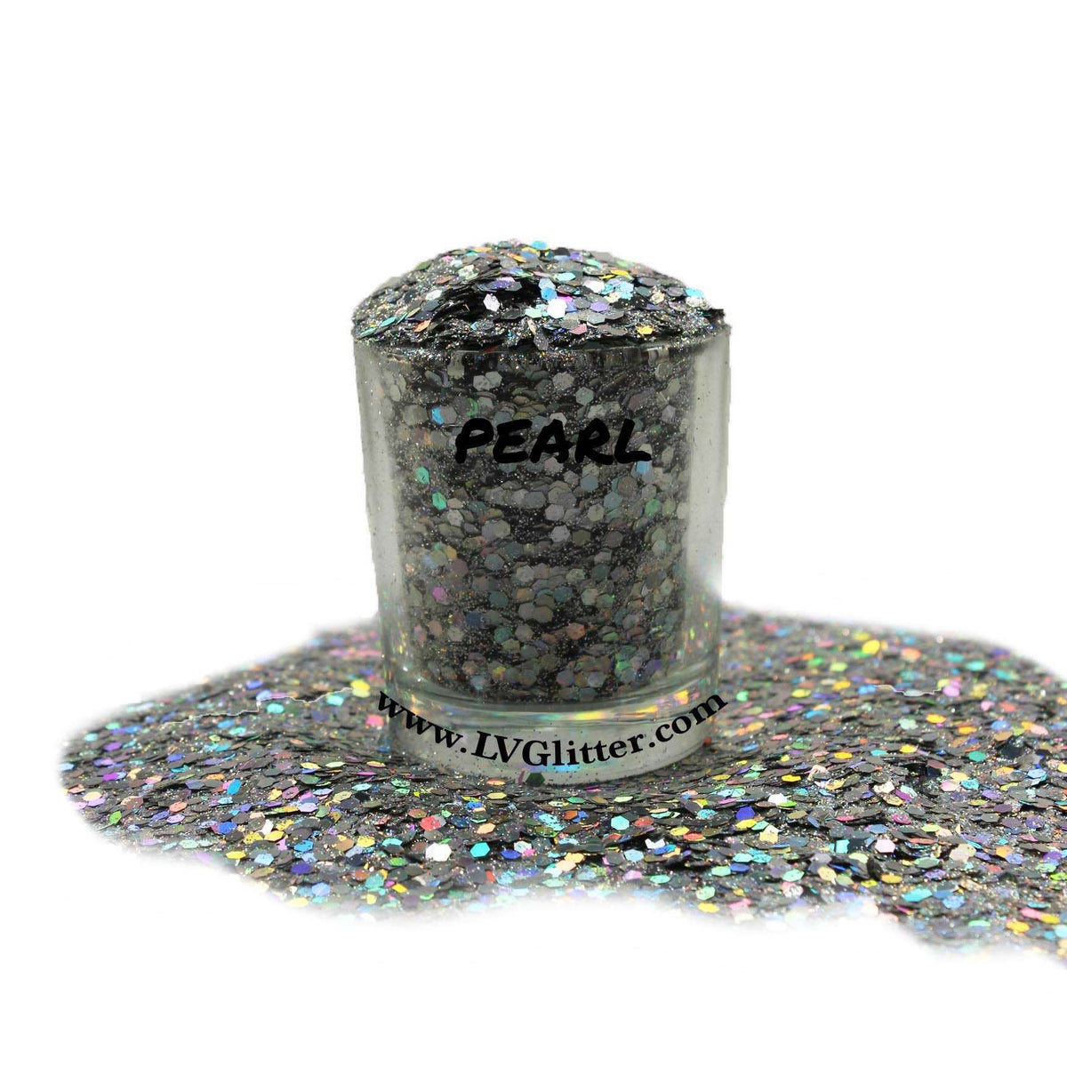 Silver Holographic Bulk Glitter - GL07 Silver Prism Extra Fine Cut .008
