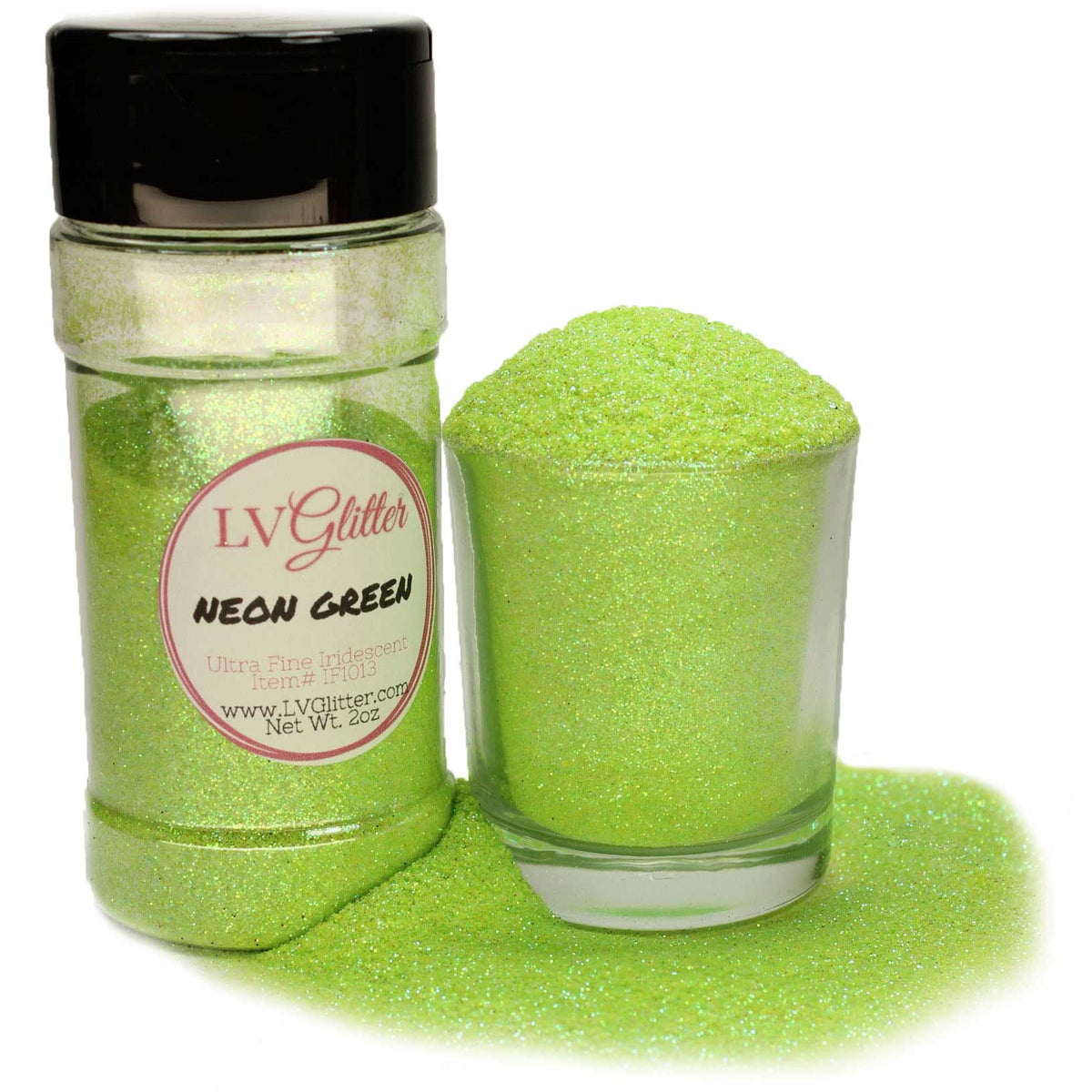 Neon LV Glitter Jar | LittleBlackNailBook