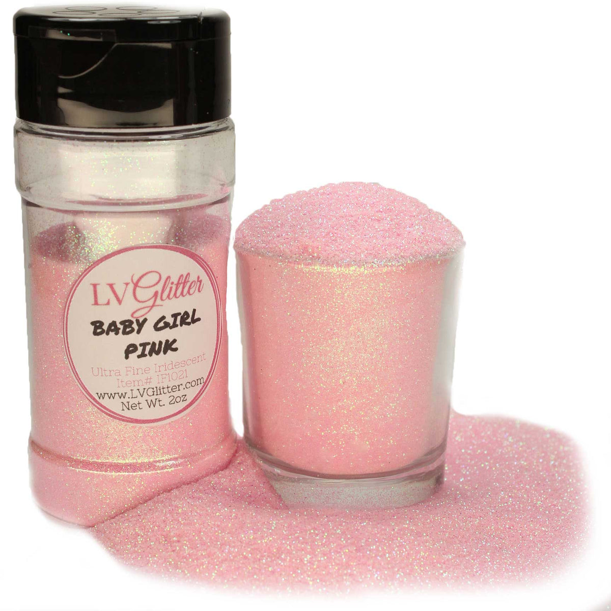 Iridescent Pink Transparent Assorted Shape Glitter, Pick Your