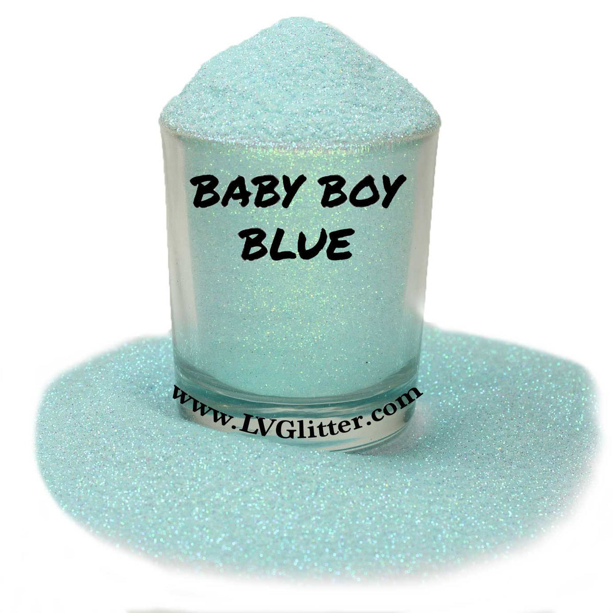 Baby Boy Blue Iridescent Ultra Fine Glitter Shaker