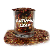 Autumn Leaf Metallic Shape Glitter