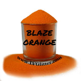 Blaze Orange Metallic Ultra Fine Glitter Sample
