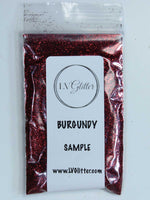Burgundy Red Metallic Ultra Fine Glitter Sample