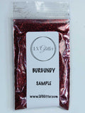 Burgundy Red Metallic Ultra Fine Glitter Sample