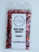 Dark Rose Quartz Pink Holographic Chunky Mix Glitter Sample