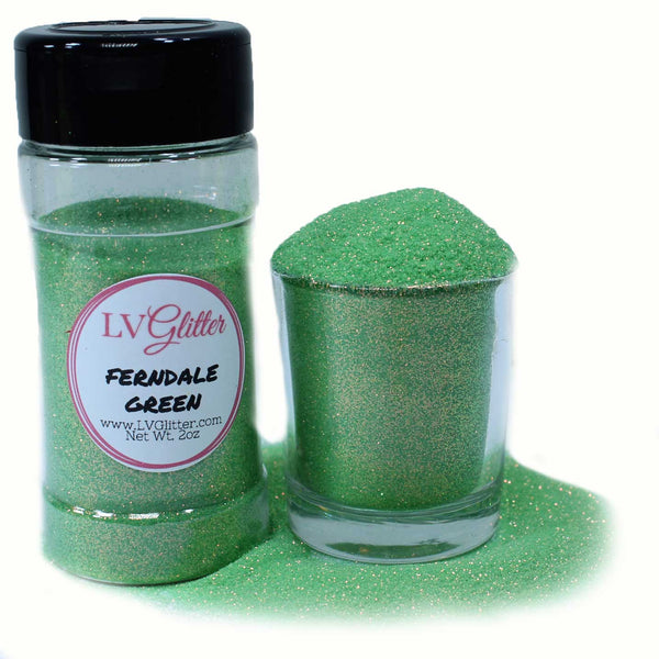Ferndale Green Iridescent Ultra Fine Glitter Shaker