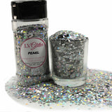 Pearl Silver Holographic Chunky Mix Glitter Shaker