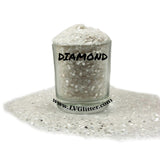 Diamond White Holographic Chunky Mix Glitter Shaker