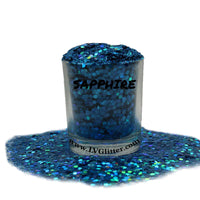 Sapphire Blue Holographic Chunky Mix Glitter Shaker