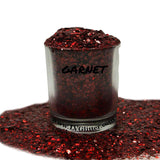 Garnet Red Holographic Chunky Mix Glitter Sample