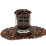 Desert Jasper Brown Holographic Chunky Mix Glitter Shaker