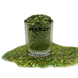Peridot Green Holographic Chunky Mix Glitter Shaker