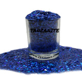Tanzanite Blue Holographic Chunky Mix Glitter Sample