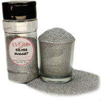Silver Nugget Holographic Ultra Fine Glitter Shaker