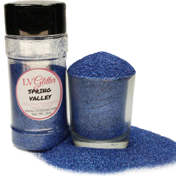 Spring Valley Blue Holographic Ultra Fine Glitter Shaker