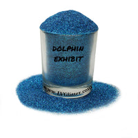 Dolphin Exhibit Blue Holographic Ultra Fine Glitter Sample