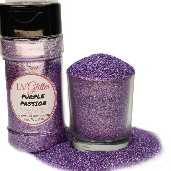 KittyKraft 5 Piece Extra Fine Glitter Set (Holographic Collection)- Includes Silver Gold Pink Blue and Purple Holographic Glitter- Perfect for