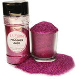 Magenta Rose Pink Holographic Ultra Fine Glitter Shaker