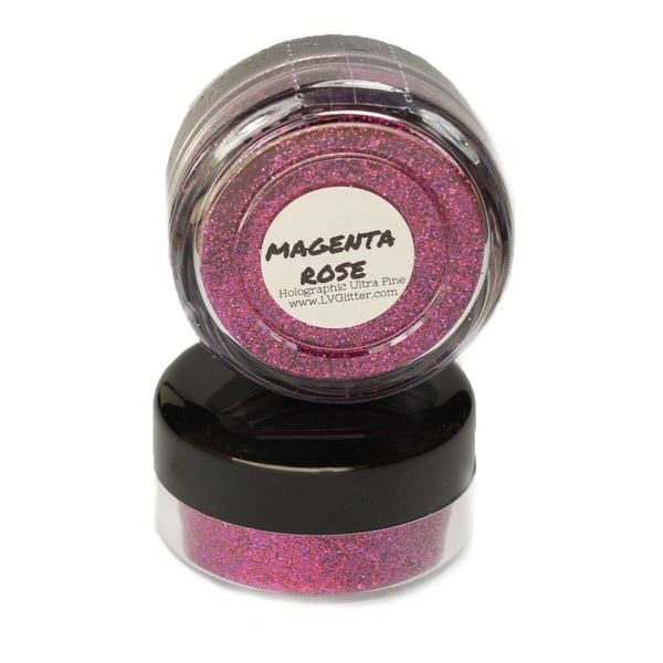 Magenta Rose PinkHolographic Ultra Fine Glitter Sample