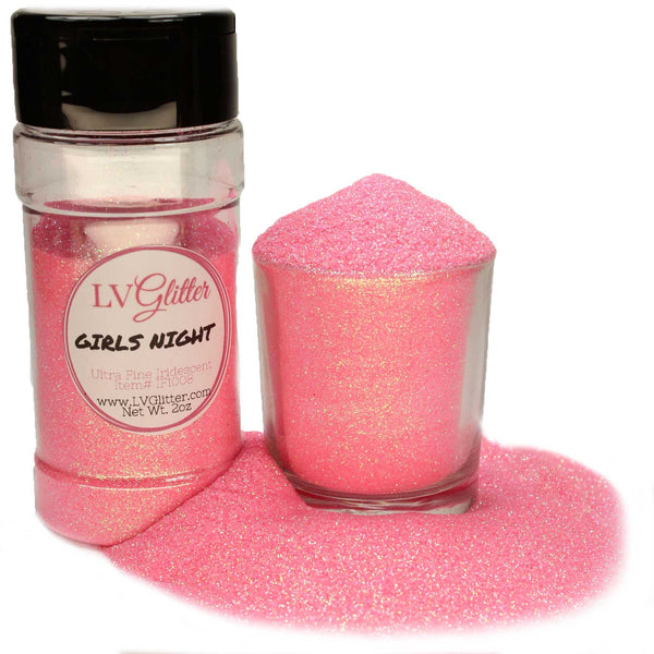 TORC 6 oz Pink Fine Glitter Set, Iridescent Pink Hot Pink Fine