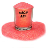 Neon Red Iridescent Ultra Fine Glitter Shaker