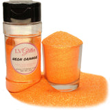Neon Orange Iridescent Ultra Fine Glitter Shaker