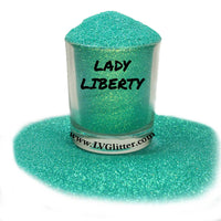 Lady Liberty Green Iridescent Ultra Fine Glitter Shaker