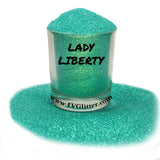 Lady Liberty Green Iridescent Ultra Fine Glitter Sample