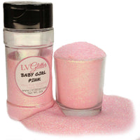 Baby Girl Pink Iridescent Ultra Fine Glitter Shaker