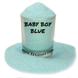 Baby Boy Blue Iridescent Ultra Fine Glitter Sample