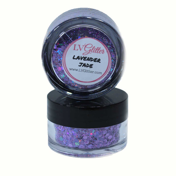 Lavender Jade Purple Holographic Chunky Mix Glitter Sample