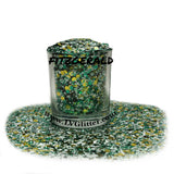 Fitzgerald Green Gold White Metallic Chunky Mix Glitter Shaker