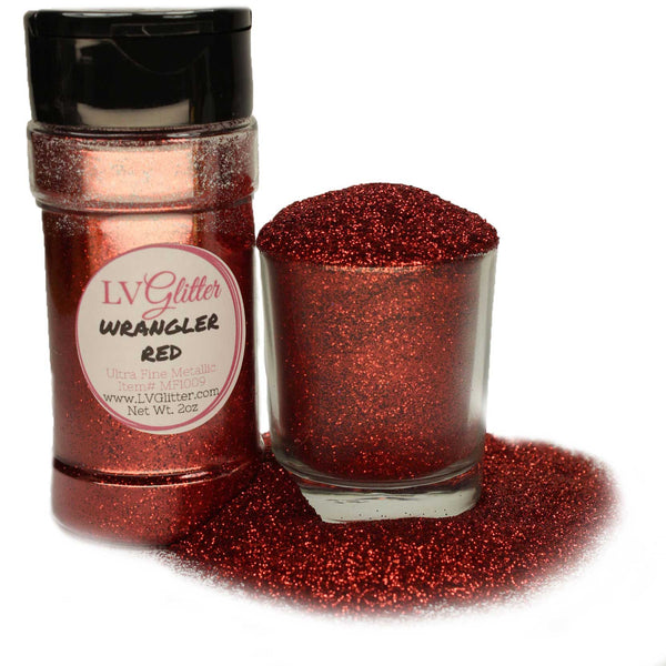 Wrangler Red Metallic Ultra Fine Glitter Shaker