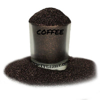 Coffee Black Brown Metallic Ultra Fine Glitter Shaker