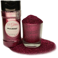 Mulberry Pink Red Metallic Ultra Fine Glitter Shaker
