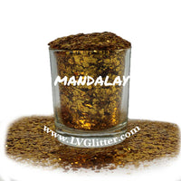 Mandalay Gold Metallic Chunky Mix Glitter Shaker