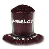 Merlot Red Metallic Ultra Fine Glitter Sample