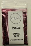 Merlot Red Metallic Ultra Fine Glitter Sample