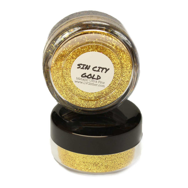 Sin City Gold Metallic Ultra Fine Glitter Sample