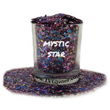 Mystic Star Blue Pink Purple Chunky Mix Glitter Shaker