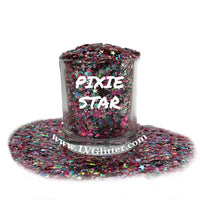 Pixie Star Pink Variety Metallic Chunky Mix Glitter Shaker