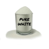 Pure White Metallic Ultra Fine Glitter Sample