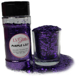 Purple Lily Metallic Chunky Mix Glitter Shaker