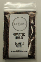 Quarter Horse Brown Metallic Ultra Fine Glitter Sample