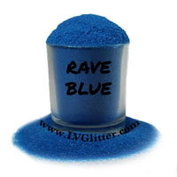 Rave Blue Florescent Ultra Fine Glitter Shaker