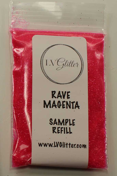 Rave Magenta Florescent Ultra Fine Glitter Sample
