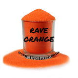 Rave Orange Florescent Ultra Fine Glitter Sample