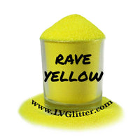 Rave Yellow Florescent Ultra Fine Glitter Shaker