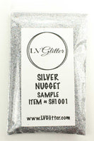 Silver Nugget Holographic Ultra Fine Glitter Sample