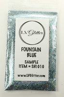 Fountain Blue Holographic Ultra Fine Glitter Sample